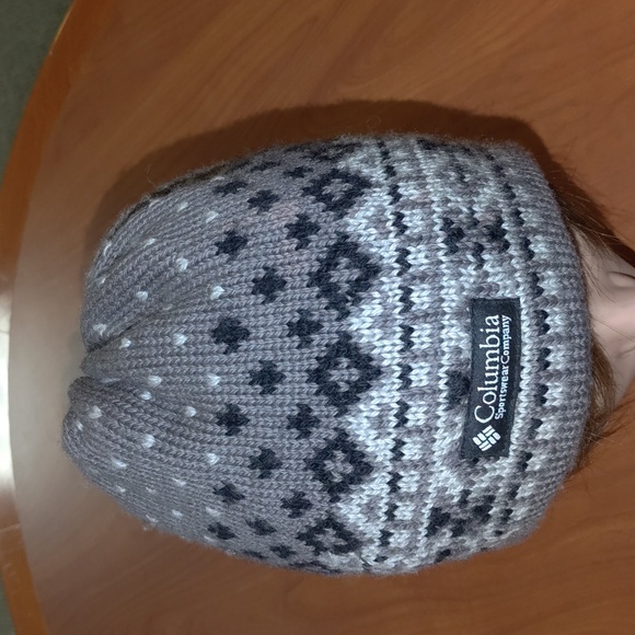 Vtg Columbia Sportswear Fair Isle Pattern Toque Wool Knit Beanie OS main image 9